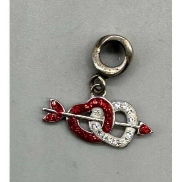 3/$30 Charmed Memories Charm 925 Sterling Silver Heart Arrow Dangle Kay Jewelers - Picture 4 of 12